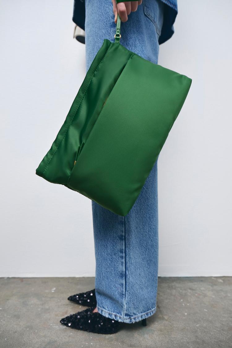 NYLON TOILETRY BAG Green ZARA United States